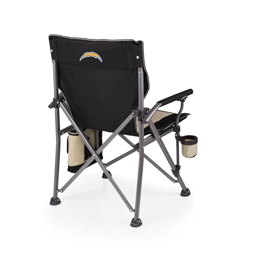 Image of Picnic TIME NFL Unisex-Adult NFL Outlander Folding Camping Chair with Cooler, Heavy Duty Beach Chair
