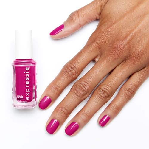 essie Szybkoschnący lakier do paznokci "expressie", wegańska formuła bez składników pochodzenia zwierzęcego, nr 545 power moves, różowy, 1 x 10 ml