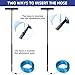 Water Fed Pole Kit, 33 FT Length Adjustable Solar Panel Window Cleaning Brush and Pole, 4-33ft Aluminium Pole Window Washing Kit for Cleaning Windows, Solar Panels and Roof