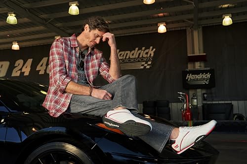 Goodyear Tênis masculino Ori Racer – Hendrick Motorsports Tênis de cano baixo com cadarço, forro de