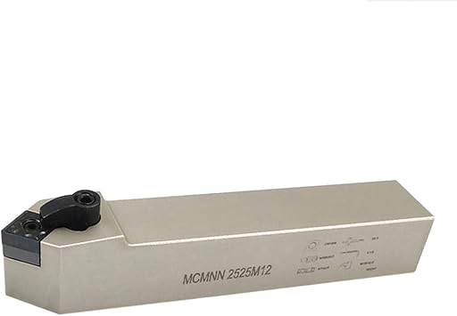 1pcs Lathe Boring Bar Metal Turning Tools Holder MCMNN1616H12 MCMN2020K12 MCMNN2525M12 External Turning Tool Holder CNC Lathe Tools Size MCMNN2525M12