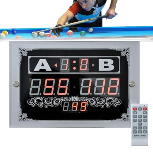 Tableau de score numérique à LED avec télécommande pour club et salon - 2