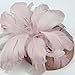 Poememgi Sinamay Feather Fascinator Top Hat, Women Feather Headwear for Church Wedding Cocktail Tea Party Pink