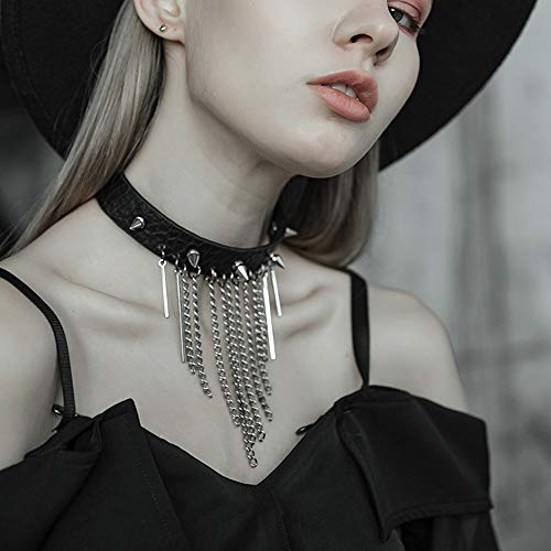 DECARETA 100 pcs Spikes Studs, Rivets Punk Spike Punk Spikes Rivet Silver Craft Cool Punk For Decoration in Bags Diy Leather Bracelets Clothing Shoes etc (Silver)