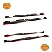 MCARCAR KIT Side Skirts fits Mercedes Benz A Class W176 A45 2013-2018 CLA Class W117 C117 CLA45 AMG Hatchback Pre-facelift 2013-2015 CF Door Rocker Panels Valance Extension Lip (Carbon with red)