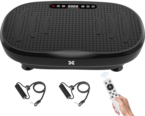 Image of Vibration Plate Exercise Machine, Vibrating Plate for Lymphatic Drainage, Shake Plate Whole Body Vibration Plate Platform, Fitness Equipment for Weight Loss Fat Burner for Women Men