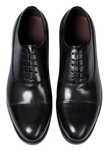 Santimon Mens Dress Shoes Formal Oxfords Suit Shoes Fashion Modern Genunie Leather Crocodile Texture Derby Prom Wedding Business Causal Tuxedo Shoes for Men