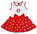 Produktbild Minnie Mouse Disney Baby Mädchen hübsches schönes Freizeit-Kleid, Weihnachts-Outfit in Größe 86 92 98 104 110 116 Baumwolle in Rot mit Schleife Größe 86
