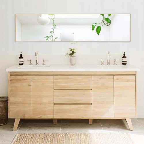 DUMOS Full Length Mirror 59"x16" Full Body Floor Mirror for Bedroom or Cloakroom, Can Stand Alone, Hang or Lean Against Wall, Tall Wall Mirror with Stand and Sleek Aluminum Alloy Thin Frame - Image 7