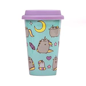 Pusheen – “Eenhoorn mok voor onderweg, keramiek/siliconen, inhoud: 275 ml, meerkleurig – Thumbs Up! – 1001857