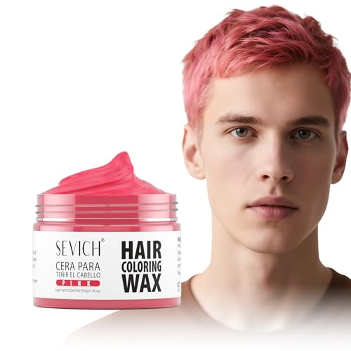 Cera temporal para cabello SEVICH color rosa 50g miniatura 1