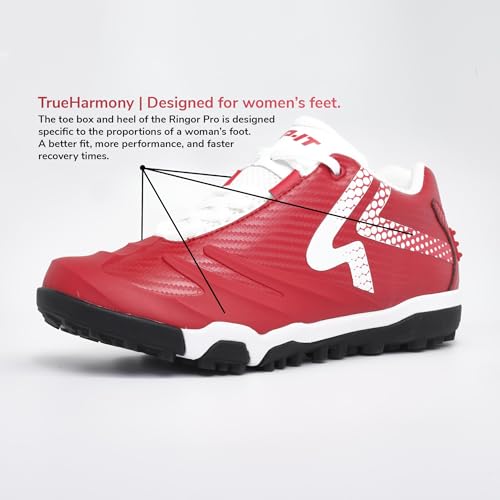 Image of RIP-IT SwiftStep Ringor Pro Turf Softball Shoes | Size 13 | Scarlet