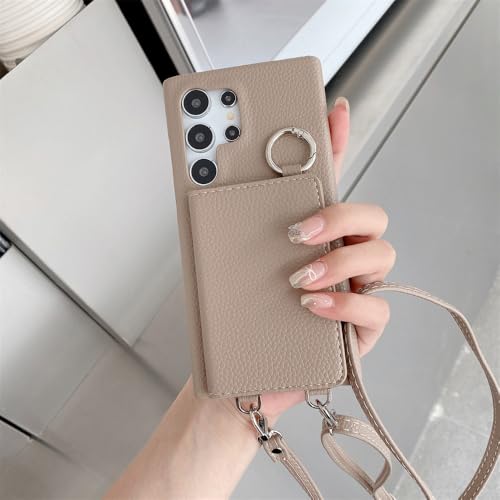 Étui miroir de maquillage avec dragonne pour vos retouches en déplacement sur S24 Ultra