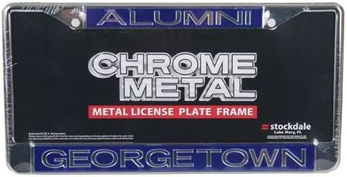 Georgetown Hoyas Metal Alumni Inlaid Acrylic License Plate Frame - Alumni/Georgetown