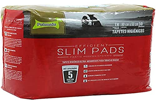 Tapete Higiênico Slim Pads Petmais - 30 unidades - 80x60cm