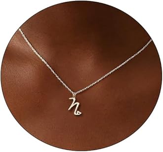 Initial Necklaces for Women, Dainty 14K Gold/Silver Letter Pendant Necklace Trendy Simple Cute Necklaces Monogram Name Choker Necklace Jewelry Gift
