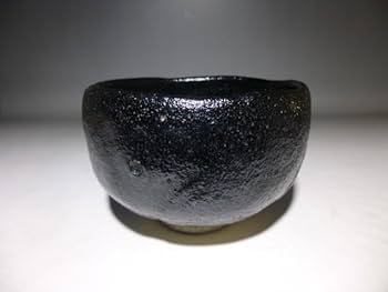 楽吉左衛門十二代弘入　黒平茶碗／共箱共布／裏千家十四代　淡々斎極め箱／銘「滴翠」 楽吉左衛門十二代弘入 黒平茶碗／共箱共布／裏千家