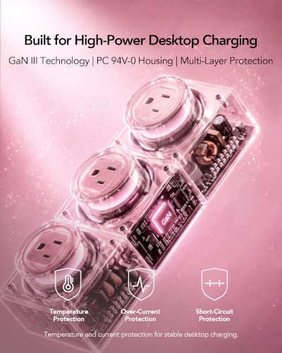 Image of MFish E-Tank 7-in-1 Desktop Charging Station, 240W Max GaN USB-C Charger