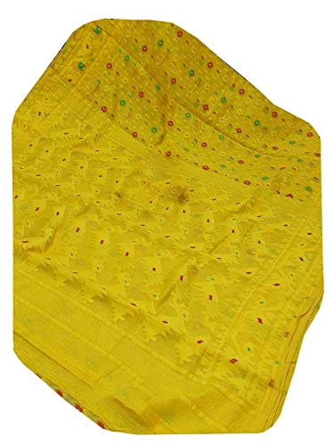 Sari de algodón suave Phulkari un regalo cultural exclusivo de boda y verano para mujer