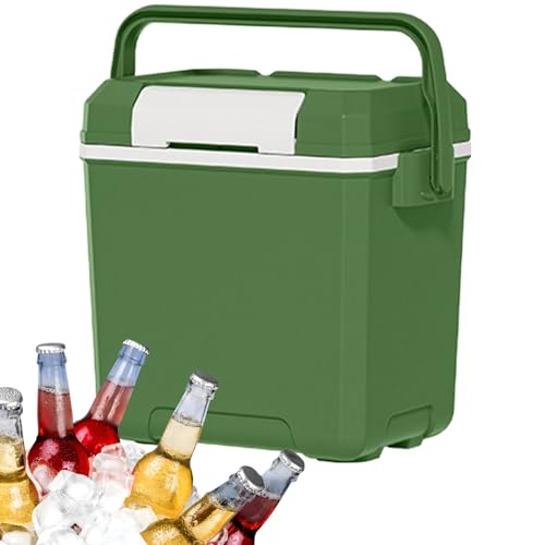 Pequeño refrigerador Duro, Caja de Hielo pequeña | Capacidad de 7 litros Ligera portátil Coolter-versátil para el refrigerador para Robo y fácil Estructura: Botella de Agua