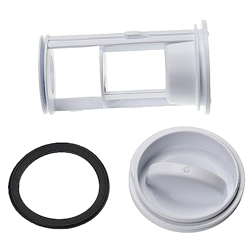 vhbw Filtro, colador de pelusas compatible con AEG/Electrolux Lavamat LVMT3100 914211022-02, 914211052-01, 914211105-00 lavadoras