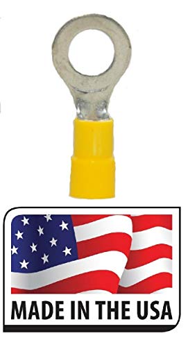 Ring Terminal Vinyl Insulated #10 RED 22-18 Gauge - 50PK