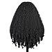 Quantum Love Yaki Curly Headband Wigs for Black Women New Afro Curls Synthetic Braided Hair 24Inch Wear and Go Kinky Curly Glueless Headband Wig with Bouncy Curls