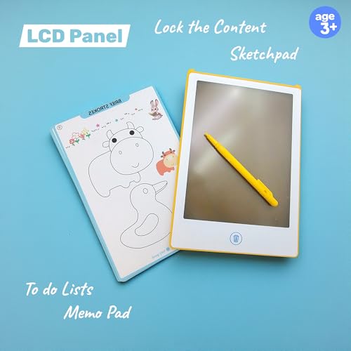 Image of The Flyers Bay LCD Writing Tablet for Kids - 8.5 Inch Digital Slate Pad for Drawing & Writing for Kids Age 3+ Year Smart Writing Tab for Boys & Girls (Writing Tablet with SKETCHPAD, 8.5 Inch)