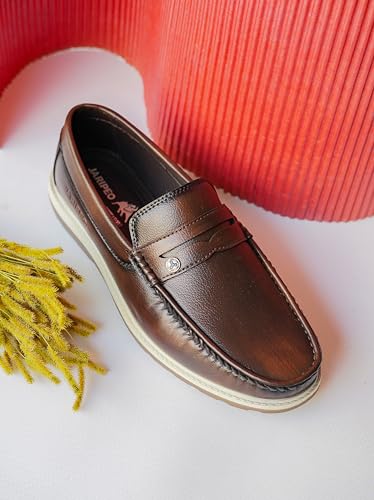 Image of Buckaroo Jaripeo BART Premium Vegan Synthetic Tan Casual Loafer for Mens