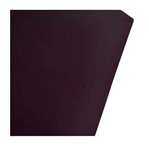 Tissu en cuir synthétique texturé haut de gamme violet foncé pour la sellerie automobile et design