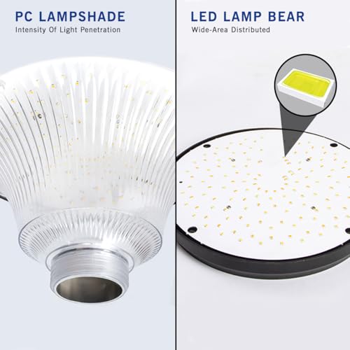 Image of Epyz Solar Gate Pillar Light Outdoor Garden Home Round Shape Waterproof with 143LEDs 3 Type of Lights, Application for Fence, Garden, Wall, Outdoor [ Pack of 2, Multicolour, 12000mAh ]