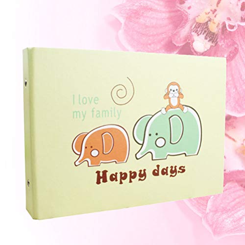 VOSAREA Álbum Book DIY desenho de elefante, álbum de fotos para crianças, artesanato, fazer chá de b