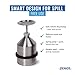 DENIOS® Stainless Steel Plunger Can 0.52 gal - Safety Plunger Dispenser for Solvents - Ideal for Safe, Controlled Dispensing - Durable & Corrosion-Resistant in Industrial Settings