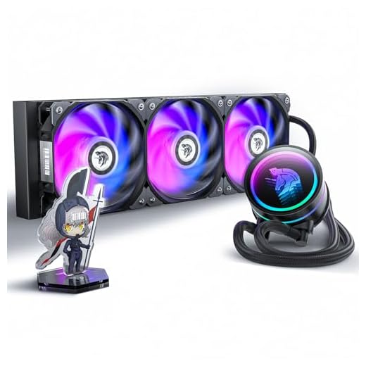 AsiaHorse WK-A360 ARGB All-in-One AIO CPU Liquid Cooler, Wandering Knight 360mm Water Cooling System with Dual High-Performance Pump and 3×120mm PWM Fans, Compatible with Intel & AMD CPUs (Black)