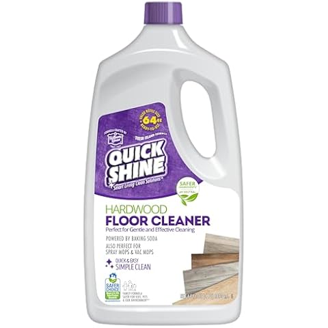 Quick Shine Hardwood Floor Cleaner 64oz | Use in Spray & Vac Mops | Removes Dirt & Scuff Marks | Ready-to-Use, Streak Free, No Rinse | Safer Choice Cleaner |Perfect for Gentle and Effective Cleaning Cover