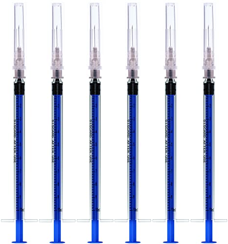 1ml Industrial Syringe with 27G Needle – Diameter 0.4mm/0.015Inch-Long 13mm/0.5Inch (20)