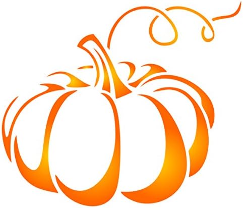 Halloween Pumpkin Stencil, 5.25 x 4.5 inch (M) - Decorative Vegetable Pump Kin Stencils for Painting Template