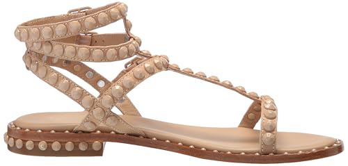 Image of Ash Play Bis Tonal-Studded Flat Sandal for Women, Chic Open-Toe Design, Comfortable Footbed, Durable Sole, Ideal for Casual Outfits