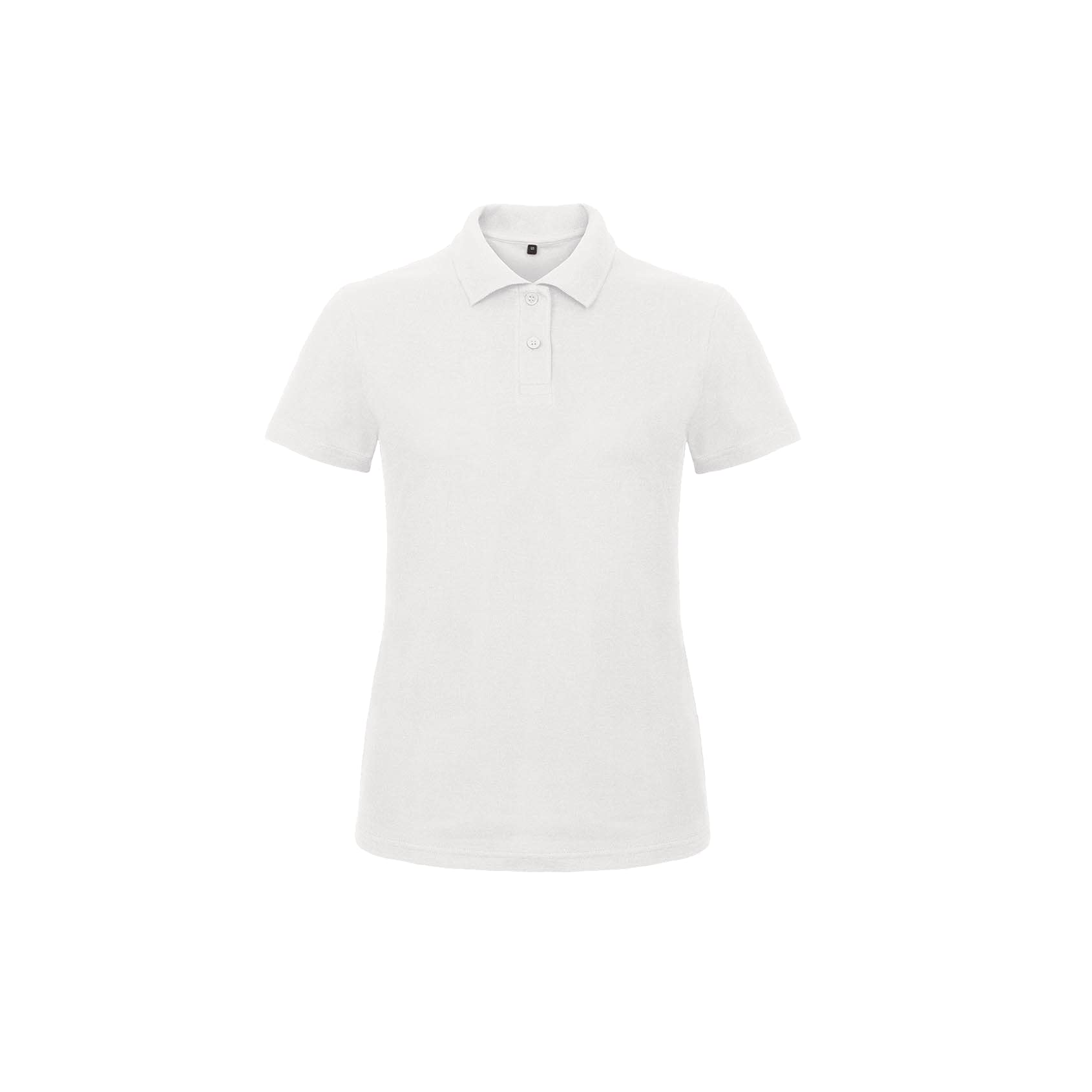 Set 3 Pezzi - Polo Bianca piquè da Donna (Bianco Candido) - 100% Cotone Fresco e Leggero - Ottima vestibilità - Ideale per Il Lavoro, Cucina, pizzaiolo ECC