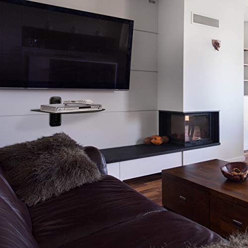 image for Atlantic AV Wall Mount Shelf for DVD Components, Set Top Boxes, Cable 