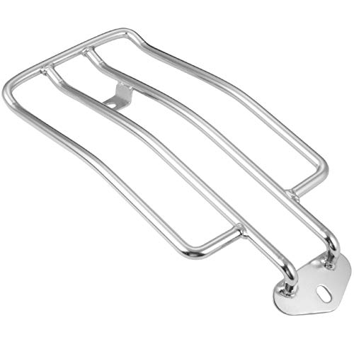 KATUR Motorcycle Luggage Rack Support Shelf Fits Rear Solo Seat 280mm (11") Silver