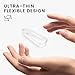 kwmobile Case Compatible with Xiaomi Mi Band 9 / Smart Band 9 Case - 2X TPU Silicone Fitness Tracker Cover - Transparent/Black