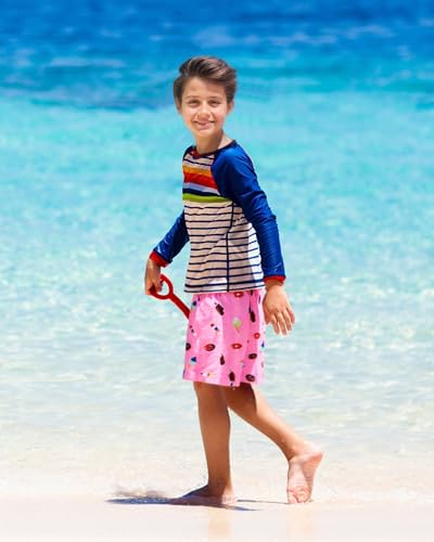 Image of SURF CUZ Surfcuz Little Boys Swim Trunks UPF 50+ Toddler Beach Shorts Swimsuit Kids Quick Dry Swimwear