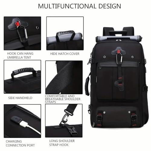 Mochila de senderismo impermeable 35L para hombre miniatura 5