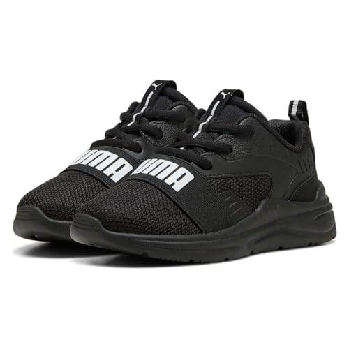 PUMA Soft Wired 2 PS, Sneaker, Black White, 21 EU