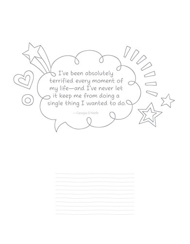 Notebook Doodles Go Girl!: Coloring & Activity Book: 6