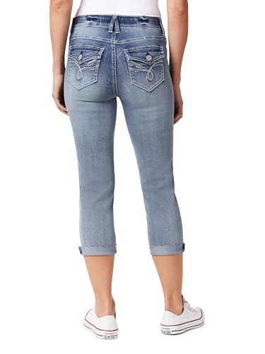 Angels Forever Young Women's Everluxe Bling Sculpt Straight 23.5" Crop Jeans3