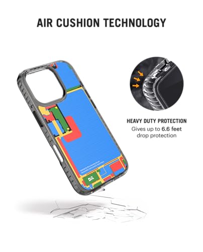 Image of DailyObjects Case for iPhone 16 Pro Max Compatible with Mag-Safe Wireless Charging, Stride 2.0 Ai-Phone Slim Shockproof Back Cover with Inner Magnetic Ring