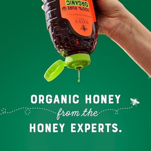 Nate's Organic 100% Pure, Raw & Unfiltered Honey - USDA Certified Organic - 16oz. Squeeze Bottle