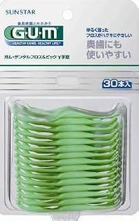 ガムデンタルフロス＆ピックＹ字型３０Ｐ × 10個セット